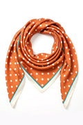 Dottie Square Scarf | Rust – nedsat