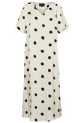 Dotti Dress | Creme Black Dot – nedsat