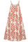 Lucane Print strap dress | Golden