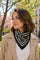 Raya Stripe Scarf | Black | Tørklæde fra By Timm