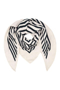 Raya Stripe Scarf | Beige | Tørklæde fra By Timm – nedsat
