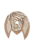 Raya Stripe Scarf | Taupe | Tørklæde fra By Timm – nedsat