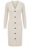 Madis Knit Dress | White – nedsat