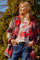 Checked Jacket | Rød | Jakke fra Atelier C
