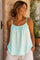 Sovana Stripe Strap top | Aqua Marine