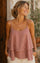 Chianni Gingham top | Terracotta