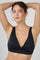 Amber Triangle Bikini Top | Black