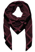 Imperial Scarf | Dark red combi | Tørklæde fra French Laundry – nedsat
