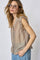 Reggiecc Frill Top | Taupe | Skjorte fra Co'couture