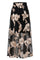 Floral Swan skirt | Black & beige