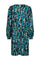 Malona Kleid | Schwarz mit Saxony Blue | Kleid von Freequent