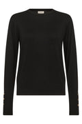 Katie Pullover | Black | Strik fra Freequent – nedsat