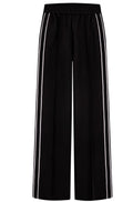 Sofia Pants 207157 | Schwarz mit Stern Off-White | Hosen von Freequent – nedsat