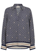 Nisa Blouse 207543 | Navy Blazer W. Moonbeam | Bluse fra Freequent – nedsat
