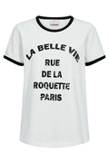 Fenjal Tee 207658 | Star Off-White W. Black | T-Shirt fra Freequent – nedsat