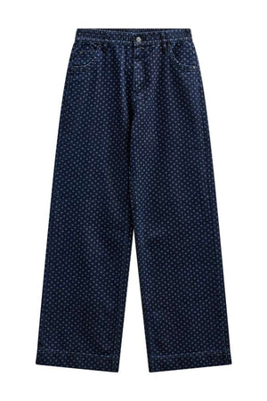 Rinna Pants 208069 | Dark Blue Denim | Bukser fra Freequent