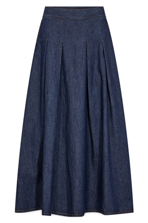 Lisea Skirt 211396 | Dark Blue Denim | Nederdel fra Freequent