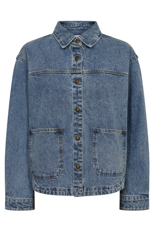 Kalia Jacket 211616 | Medium Blue Denim | Jakke fra Freequent