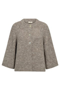 Lulu Cardigan 211646 | Desert Taupe Melange | Cardigan fra Freequent