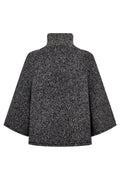 Selina Cape | Dark Grey Melange | Strik fra Freequent – nedsat