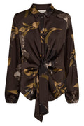 Zila Blouse | Mole w. Desert Taupe | Bluse fra Freequent – nedsat