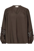 Magda Blouse | Mole | Bluse fra Freequent – nedsat