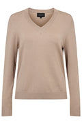 Vivi Ls Vneck Pullover | Champagne | Bluse fra Liberté – nedsat