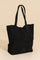 Suede Tote Bag | Black | Taske fra French Laundry