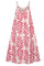 Lucane Print strap dress | Pink