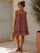 Vigneto Gingham strap dress | Plum