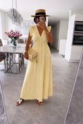 Sun Ruffle Stripe Dress | Light Yellow – nedsat