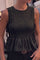 Boho Smock Flair top | Black