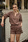 Trixie Lace Shorts | Coffee
