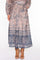 Mabell midi+ pleated skirt | Navy/Rose | Nederdel fra Gustav