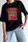 Cherry Leopard Tee | Schwarz | T-Shirt von Avery