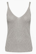 Silberdraht-Tanktop 2320 | Beige | Top von Lisen – nedsat