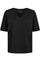 Ulla Ss Vneck Tshirt | Black | T-Shirt fra Liberté