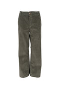 Cora Corduroy Box Pant 40676 | Army | Black Colour