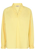 Amelia Stripe Blouse | Yellow Plum  | Bluse fra Mos Mosh – nedsat