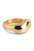 Agnete Large Ring | 925S/GP | Ring fra Enamel – nedsat