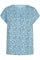 Viva Tee | Chambray Blau mit Scharfgrün | Shirt von Freequent