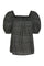 Tiia-Blouse | Black w. Off-white | Bluse fra Freequent