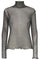 Mesh LS High Neck Blouse | Mesh bluse fra Liberté