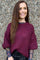 Casey Pullover mit Puffärmeln | Pflaume | von Black Colour