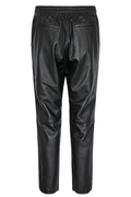 Zabel Leather Sweatpant l Black l Bukser fra Mos Mosh – nedsat