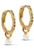 Belle Pearl Hoops | Pearl | Hoops fra Enamel