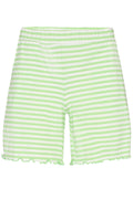 Natalia Shorts | Lime Green Creme Stripe | Shorts fra Liberté – nedsat
