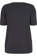 Fenja Tee Puff | Schwarz | T-Shirt von Freequent
