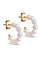 Pearlie Mini Creolen | Perle | Ohrringe aus Emaille