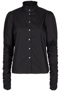 Sandy poplin puff shirt | Sort | Skjorte fra Co'couture – nedsat